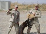 SSgt Laub and MWD Kelly with TSgt Somers