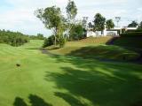 Golf course by the lake