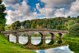 Turf bridge and clouds, Stourhead