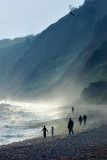 Beach and cliffs at Budleigh Salterton (2002)