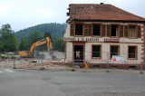 La démolition du restaurant A la barrière à Schirmeck
