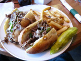 CHEESE STEAK  AT THE AIRPORT IN TUCSON