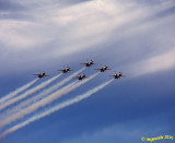 Six abreast