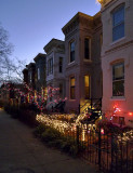 Holiday lights on Capitol Hill