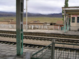 Enroute to Turpan - 2-day/night train leg - desolate station