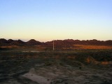 Taklamakan Desert at sunset