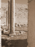 Dougga - sepia photo of columns