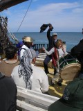 After lunch, music & dancing aboard the galleon