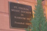 Thursday night - dinner & concert at St. Cecilia Music Society