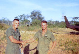 MAJ (P) Louis C. Menetrey, Battalion Commander; and Charles Smith, medic