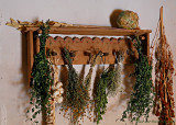 Herb Rack at Martinez Hacienda