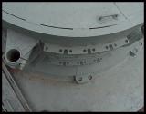 Upper view right side turret MG pintel and grouser mount detail