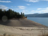 Palisades Reservoir shoreline 