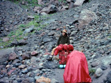 Crossing Boulder Field Near Mt. Hood After  9th Straight Day Of Rain!!