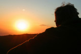 Jay Z Watching Sunning Set From Near Saddle Junction