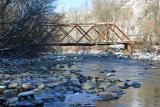 Little Wooden Bridge Over Entiat  River ( Destroyed Dec. 2006)