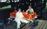 Mom and Aunt Aileen visiting in Tenino ( Early 80s)