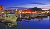 Cabo San Lucas Habor Lit Up In Evening