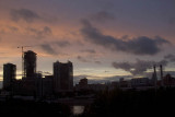 Sunset from my window facing the Moscow River