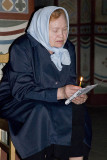 Churchgoer in Veliky Novgorod