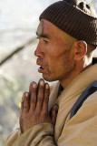 Buddhist pilgrim at Wutai, China