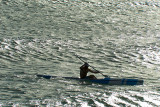 Lone kayaker