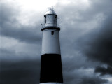 Portland Bill Lighthouse in Mono Tone