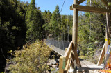 Suspension bridge 6 km from the nearest road