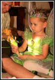Kylie gets a Tinkerbell doll from Mommy