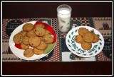 The girls leave out cookies for Santa (and some for his reindeer too)