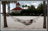 Relaxing in the hammocks