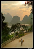 Transporting goods in early morning, Yangshuo