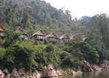 Riverside seen from the boat going upriver