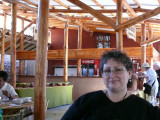 Lorie at the restaurant