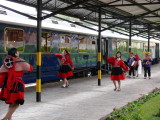 We were greeted by some lovely young dancers as we were boarding the Hiram Bingham Orient Express train