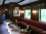 The bar & lounge car on the train