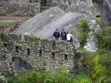Hey, look, it's David, Robert & Leo - it was too late to climb Wayna Picchu!