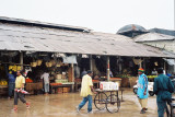 The local market is on every morning