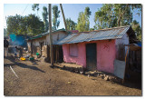 Calle de Lalibela de madrugada