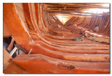 Cuadernas en el interior del casco de un Dhow - Ribs in the interior of the hull