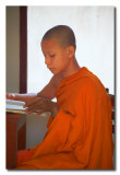 Monje Budista leyendo  -   Buddhist monk reading