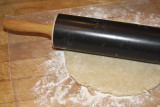 Roll out the dough.  (I wish I still had my mother's old rolling pin)