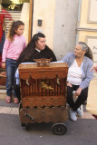 Organ Grinder, looking for euros...