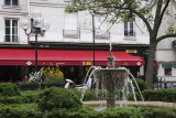 Within a couple blocks of our hotel is this lively square with a fountain...