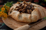 Rustic Apple Pie with Caramel-Pecan Sauce