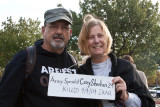Cindy Sheehan traveled from California to join in...