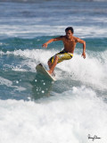Surfing action at San Juan, La Union
