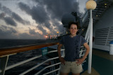 Two Lovely Ladies and the Setting Sun, Bermuda Cruise