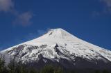 The fresh snow fall gave the mountain...