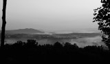 SUNSET, AFTER A THUNDERSTORM  -  B&W  -  ISO 80